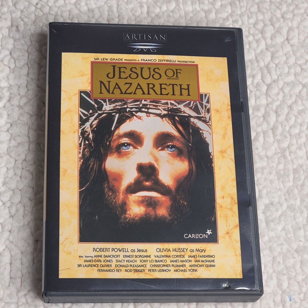 Jesus of Nazareth Lord and Savior Cross Crucifix DVDs Artisan 2000 2 Disc Set